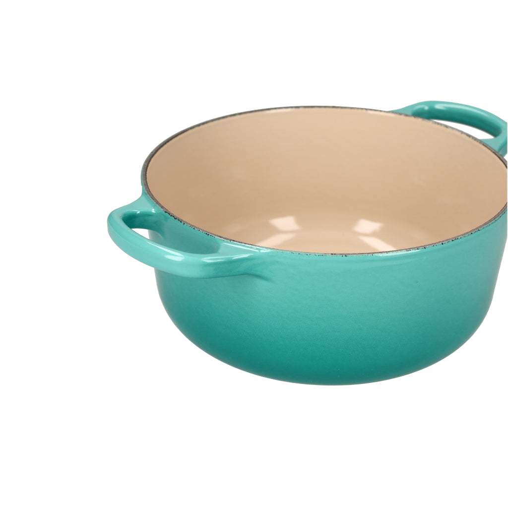 LeCreuset - Roast- / Stew pan Signature round Caribbean Blue 20cm 2.4l