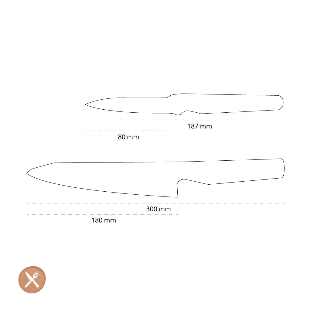 Global - G-5531 Chef's Knife + Paring Knife