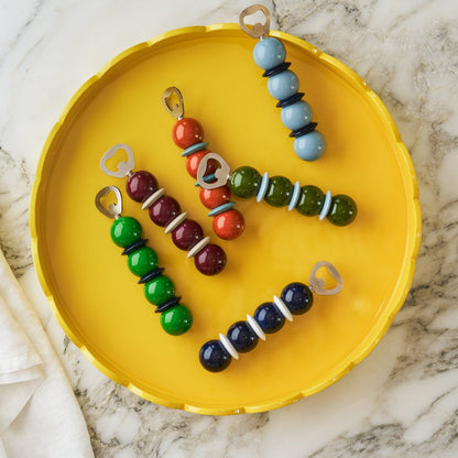Addison Ross - Bottle Opener Bobbin - Orange & Chambray