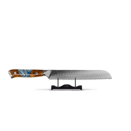 Shinrai Knives - Eclipse Series Damascus Bread Knife 20 cm