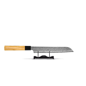 Shinrai Knives - Takumi Kaza Damascus Bread Knife 20 cm