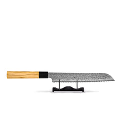 Shinrai Knives - Takumi Kaza Damascus Bread Knife 20 cm