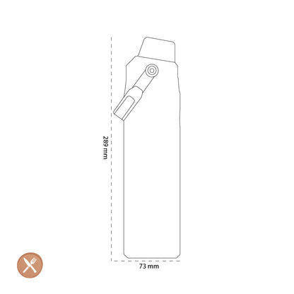 Stanley - La bouteille d'eau AeroLight™ IceFlow™ Fast Flow 0,6L Azure