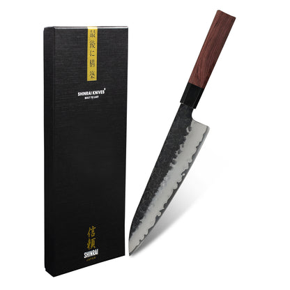 Shinrai Japan - Kurayami Damascus Chef's Knife 20 cm