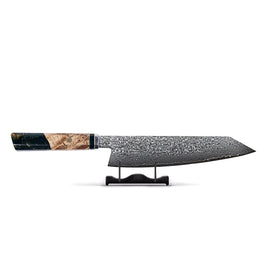 Shinrai Knives - Onyx Octagon Damascus Kiritsuke 23 cm - Special Edition