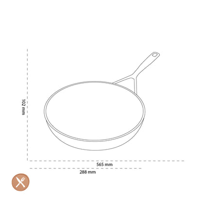 Demeyere - Alu Pro 5 Ceraforce Frying Pan 28 cm