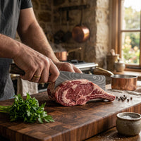 Shinrai Knives - Couteau de chef chinois imprimé Damas 18 cm
