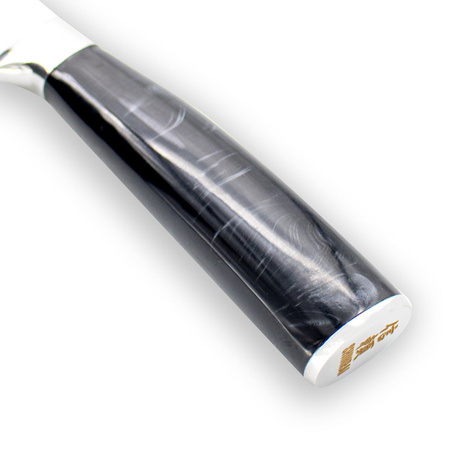 Shinrai Knives - Damascus Print Onyx Epoxy Nakiri knife 18 cm