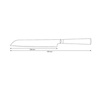 Shinrai Knives - Hammered Damask BR Bread knife 20 cm