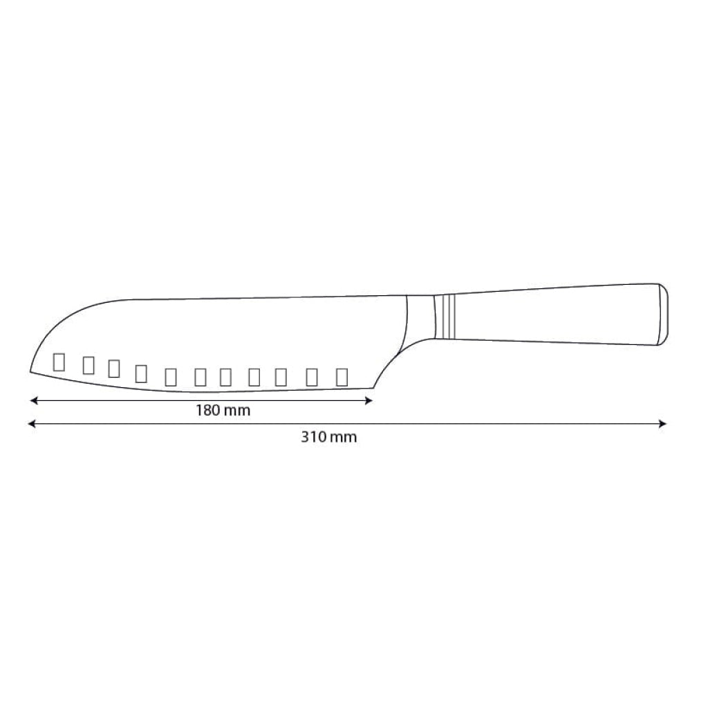 Micarta Jewels Damas Santoku 18 cm