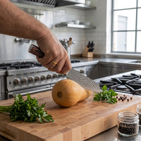 Santoku en acier inoxydable martelé 13 cm