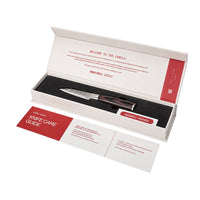Shinrai Knives - Hammered stainless steel peeling knife 8 cm
