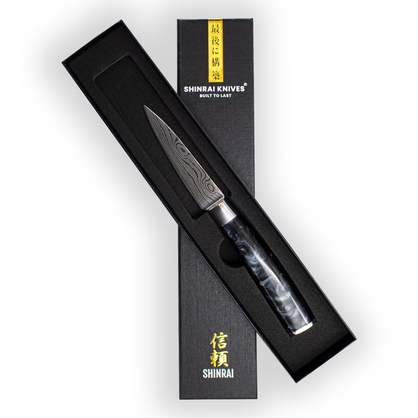 Série japonaise d&#39;impression onyx de Damas - Couteau d&#39;office