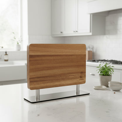 Shinrai Knives - Matrice de bloc de couteaux magnétique - Bois d&#39;acacia