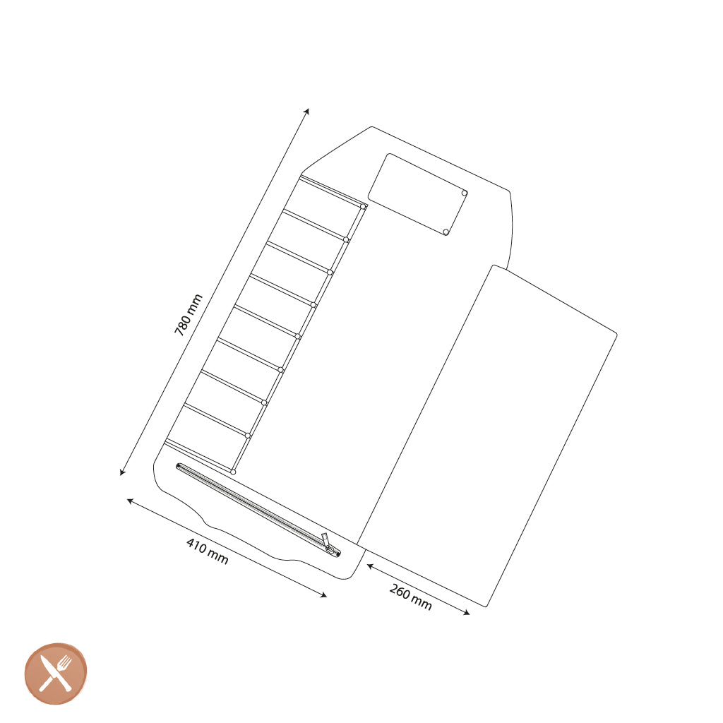 Shinrai Knives - Knife Roll High-Quality Canvas &amp; Leather Brown