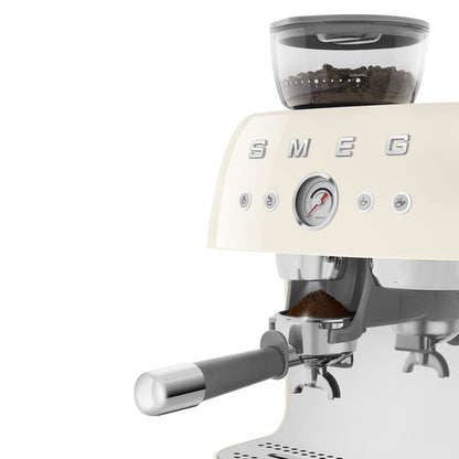 Smeg - Espresso Machine | Crème | 1950s | Manual espresso machine with integrated bean grinder