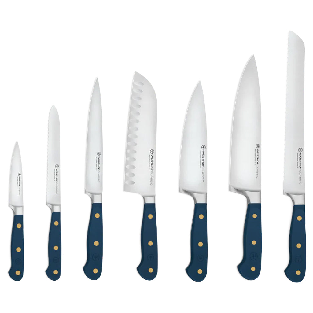 Wusthof - Classic Color 7-piece knife set with Wild Blueberry block