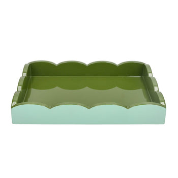 Addison Ross - Dienblad Scalloped - Eau de Nill/Khaki - 28x20 cm Dienblad Addison Ross 