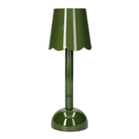 Lampe de table LED Addison Ross - Modèle Scallop - Kaki - 28 cm