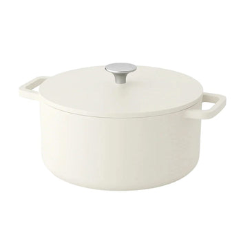 Poêle à frire Cook &amp; Pan - Go Ivory en fonte 28 cm - 6,5 litres