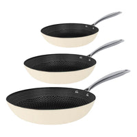 Ensemble de 3 poêles à frire Cook &amp; Pan - Honey Go Ivory