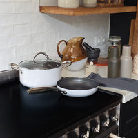 Cook & Pan - Honey Go Ivory Koekenpannenset 3-delig Pannenset Cook & Pan 