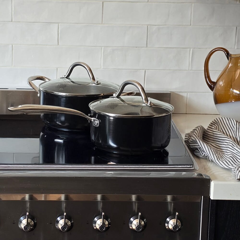 Cook & Pan - Honey Signature Steelpan 18 cm met glazen deksel Cook & Pan 