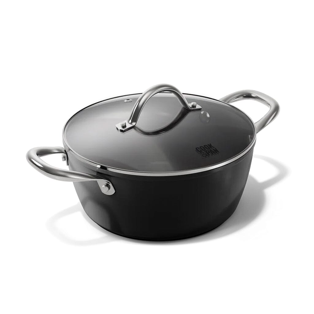 Cook &amp; Pan - Casserole Signature 24 cm avec couvercle en verre