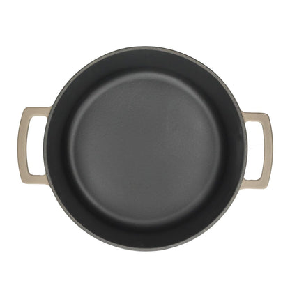 Cook & Pan - Taupe of Mind Gietijzeren Braadpan 24 cm - 4 liter Braadpan Cook & Pan 
