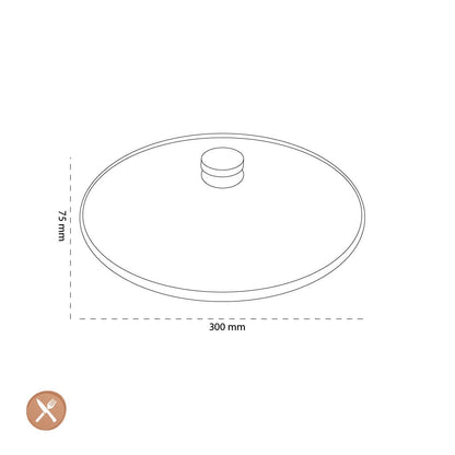 Demeyere - Glasdeksel 30 cm Pannendeksel Demeyere 