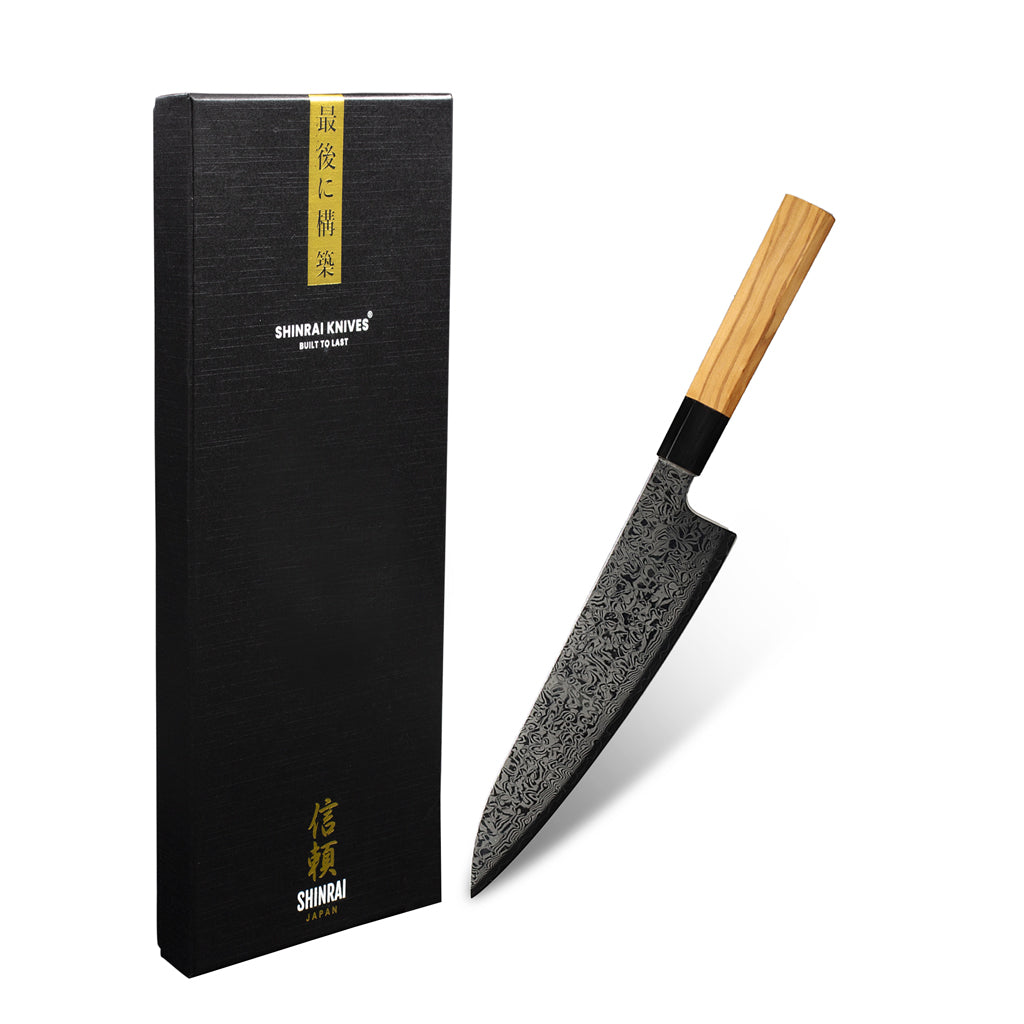 Shinrai Japan - Takumi Kaza Damascus Chef's Knife 20 cm