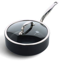 GreenPan - Barcelona Stoofpan met keramisiche antiaanbaklaag met deksel 24 cm Braadpan GreenPan 