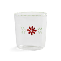 &Klevering - Glas flora rood set van 2 Drinkglazen &Klevering 