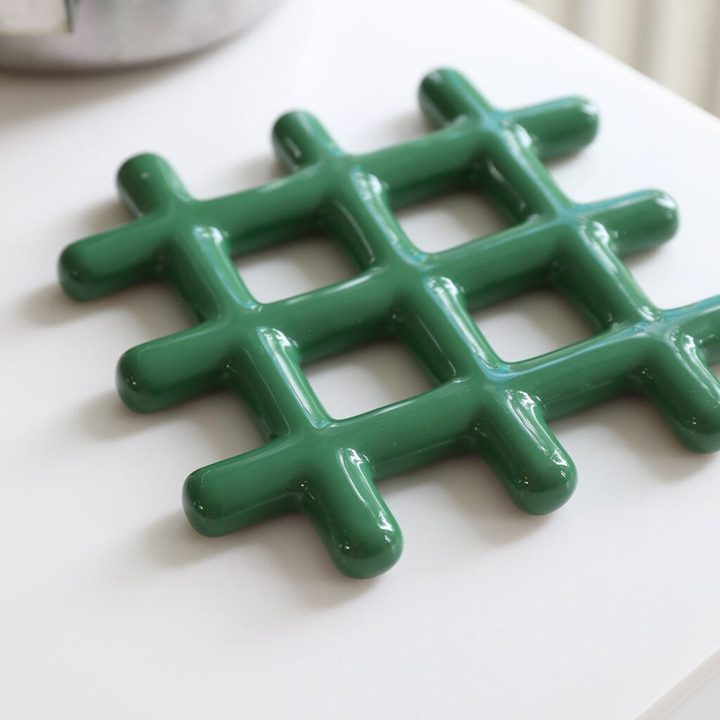 &Klevering - Onderzetter - Grid - Groen Onderzetter &Klevering 