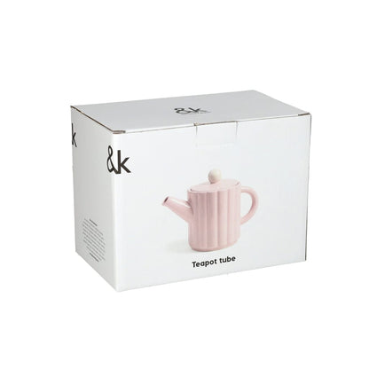 &Klevering - Theepot tube roze Theepot &Klevering 