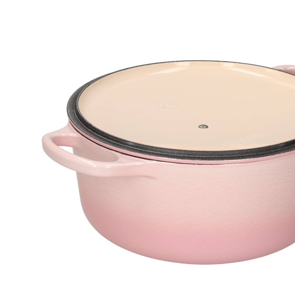 Le Creuset - Braad- / Stoofpan Signature rond Shell Pink 24cm 4,2l Le Creuset 