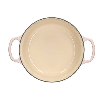 Le Creuset - Braad- / Stoofpan Signature rond Shell Pink 24cm 4,2l Le Creuset 