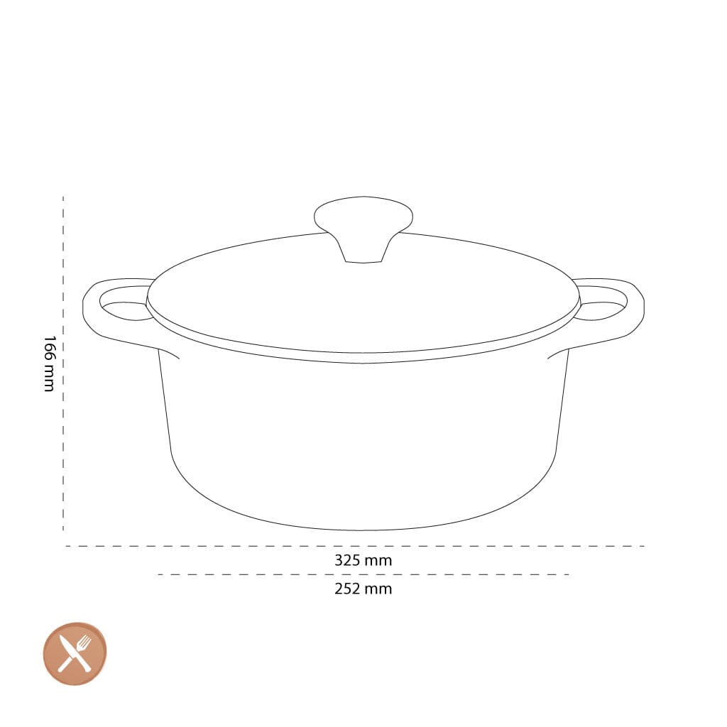 Le Creuset - Braadpan Signature rond Bamboo 24cm 4,2l Le Creuset 