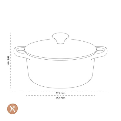 Le Creuset - Braadpan Signature rond Caribbean Blue 24cm 4,2l Le Creuset 