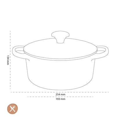 Le Creuset - Braadpan Signature rond Kersenrood 18cm 1,8l Le Creuset 