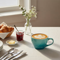 Le Creuset - Grote Cappuccino Mok Bleu Riviera 0,4l Cappuccino kopjes Le Creuset 