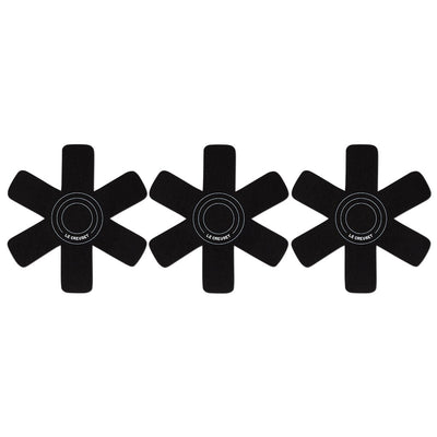 Le Creuset - Pannenbeschermers set van 3 Zwart Pannenbeschermer Le Creuset 