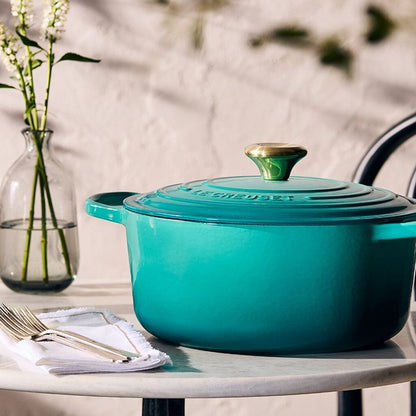 Le Creuset - Signature Braadpan - Blue Riviera - 28 cm Braadpan Le Creuset 