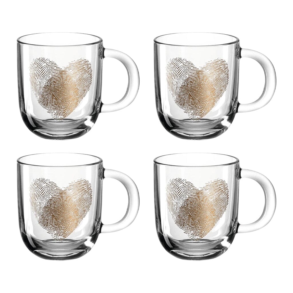 Leonardo - GB/Cup 400ml fingerprint heart 4 stuks Drinkglazen Leonardo 
