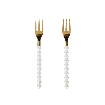 Lepelclub - Fourchettes à pâtisserie - Perle - Lot de 2 LepelClub