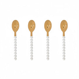 Lepelclub - Koffielepels - Parel - Set Van 4 LepelClub 