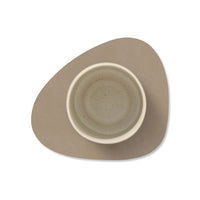 Lind DNA - Onderzetter Curve Nupo Klei Bruin Onderzetter Lind DNA 