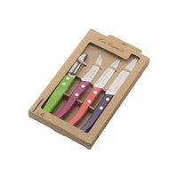 Lou Laguiole - Forest 4-delige Schilmessen set - Hout Schilmes Lou Laguiole 