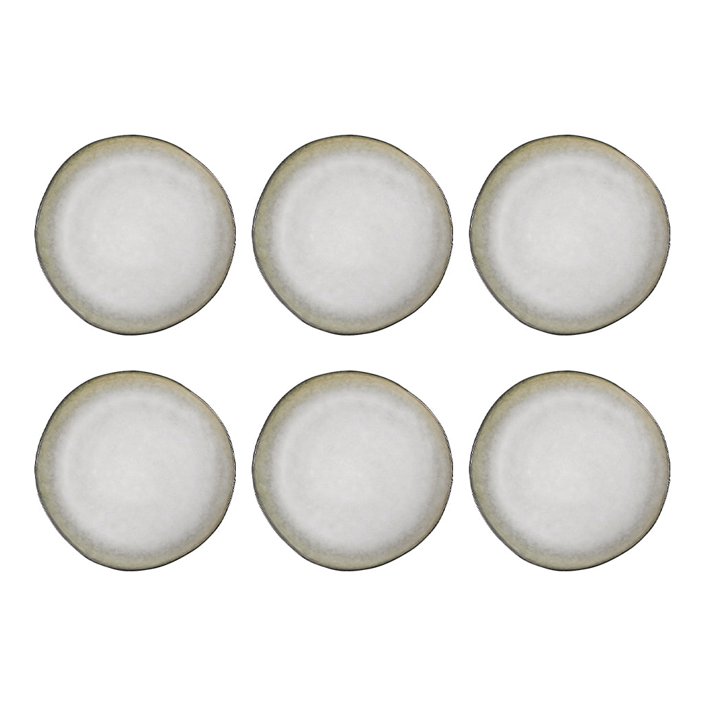 Médard de Noblat - Assiette plate Shadow Nacre 28 cm (lot de 6)