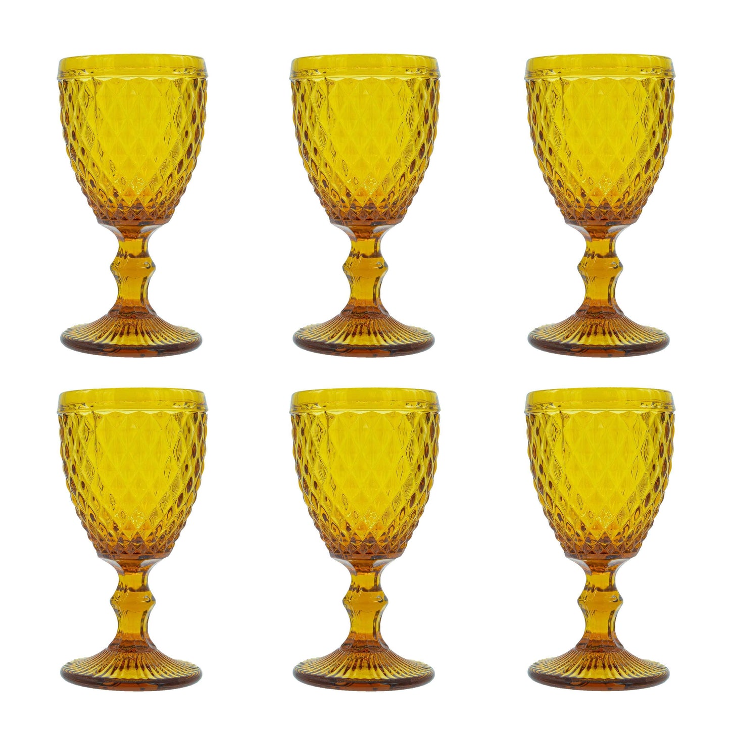 Medard de Noblat - Diamond - Wine Glass 20cl - Amber (set of 6) Medard de Noblat 